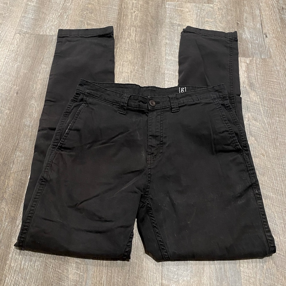 George Slim-fit Black Jeans